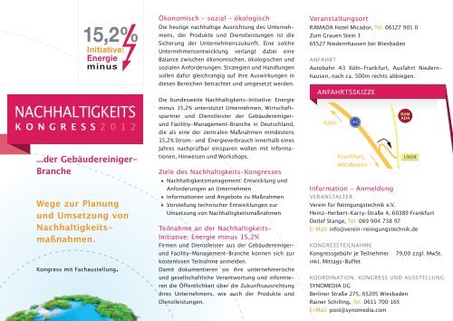 Kongress-Programm-Flyer (PDF) - Initiative: minus 15,2%