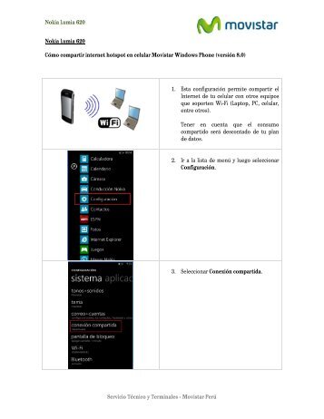 Nokia-Lumia-620 - Compartir internet celular ... - Catalogo Movistar