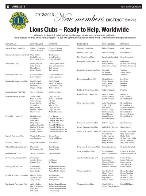 Lions Clubs – Ready to Help, Worldwide - E-district.org