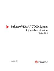 Polycom DMA 7000 System Operations Guide