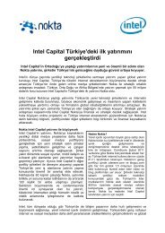 Intel Capital Türkiye'deki ilk yatırımını gerçekleştirdi