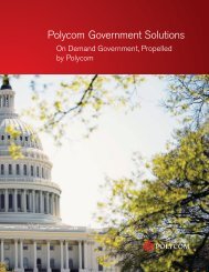 Polycom Government Solutions Brochure - Virtual Events India