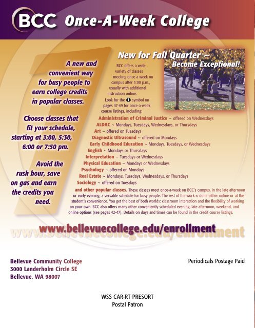 Fall 2006 - Bellevue College