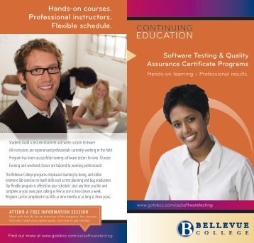 Certificate Brochure - Bellevue College Continuing Education