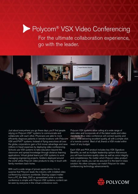 Polycom® VSX Video Conferencing