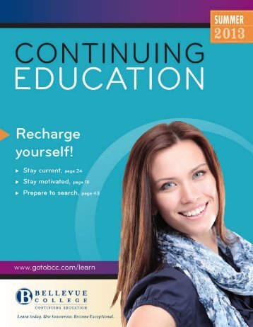 Downloadable Schedule Available - Bellevue College Continuing ...