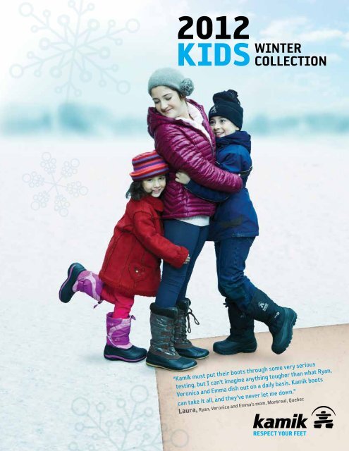 Kamik Big Kids' ROCKET Waterproof Insulated Winter Boots Red NK4125S-RE2 a 