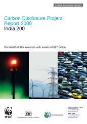 CDP Report 2008, India - Carbon Disclosure Project