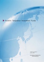 Franklin Templeton Investment Funds - DBS Hong Kong