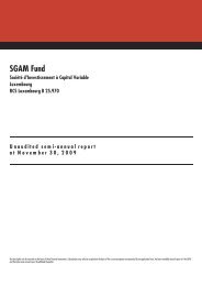 SGAM Fund Semi-annual Report for the period ... - DBS Hong Kong