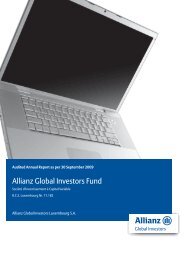 Allianz Global Investors Fund Audited annual ... - DBS Hong Kong