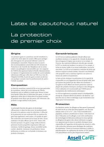 Téléchargez le document complet (pdf) - Ansell Healthcare Europe