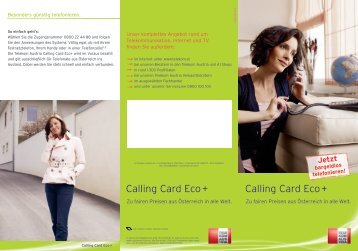 Calling Card Eco + Calling Card Eco + - A1.net