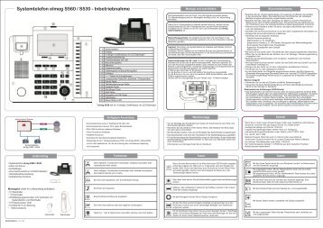 Systemtelefon elmeg S560 / S530 - Inbetriebnahme