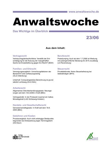 Anwaltswoche - Anwalt-Suchservice