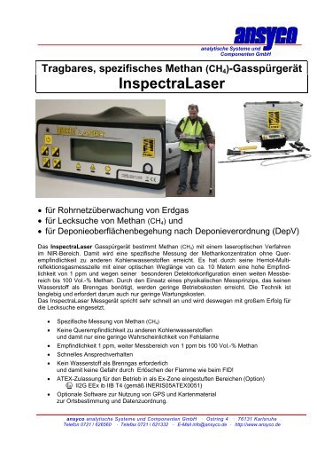 InspectraLaser - ANSYCO Analytische Systeme und Componenten ...