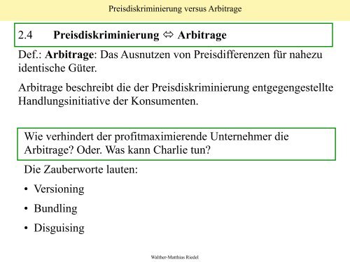 Privacy, Economics and Price Discrimination Ein Vortrag von ...