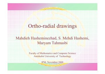 Ortho-radial drawings - IPM