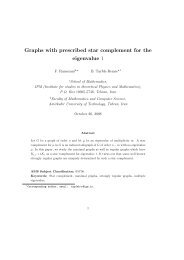 Graphs with prescribed star complement for the eigenvalue 1 - IPM