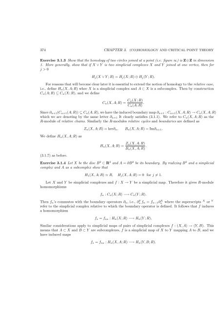 (CO)HOMOLOGY AND CRITICAL POINT THEORY - Math - IPM