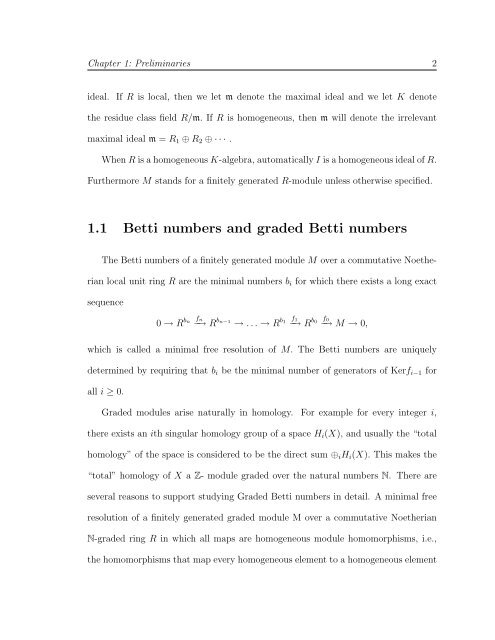 Betti numbers of modules over Noetherian rings with ... - IPM