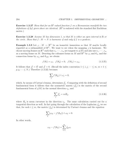 Chapter 1 DIFFERENTIAL GEOMETRY OF REAL MANIFOLDS