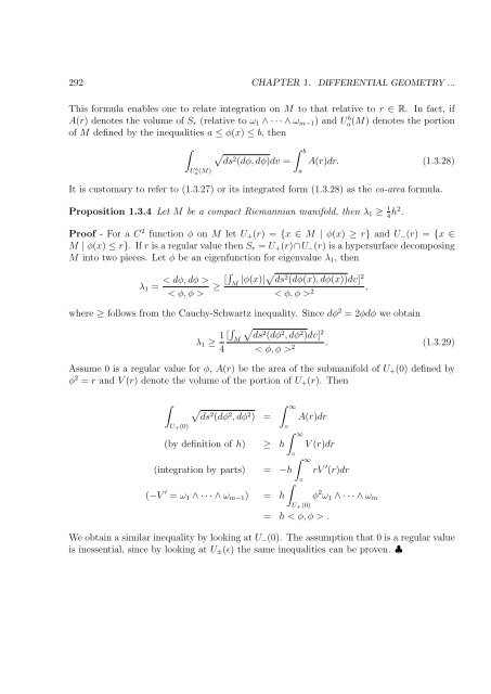 Chapter 1 DIFFERENTIAL GEOMETRY OF REAL MANIFOLDS
