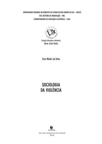 Sociologia da violência.pdf - Unijuí