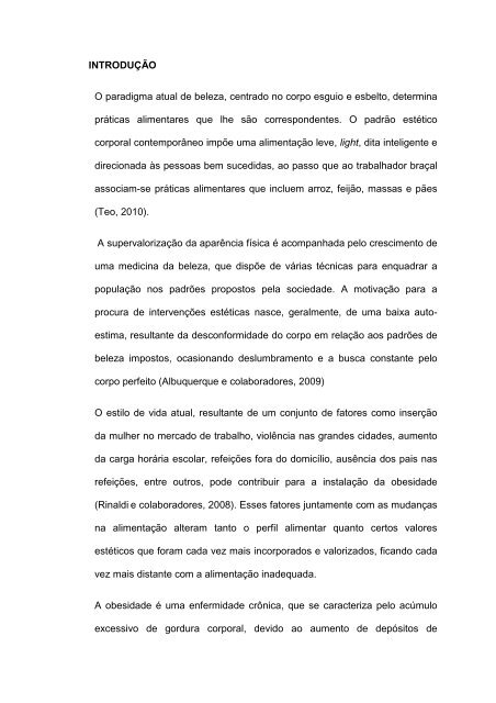 uso do chá verde e da eletrolipolise sobre a gordura corporal - Unijuí