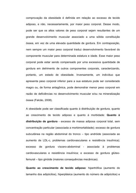 uso do chá verde e da eletrolipolise sobre a gordura corporal - Unijuí