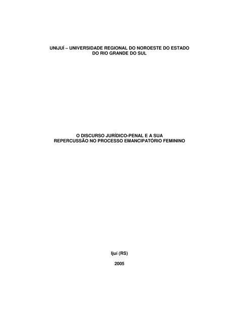 unijuí – universidade regional do noroeste do estado do rio grande ...