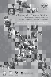 Closing the Cancer Divide: A Blueprint to Expand Access in Low ...