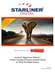 Starliner® Digital from MACtac® Product Catalog of Pressure ...