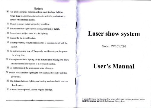 Laser show system