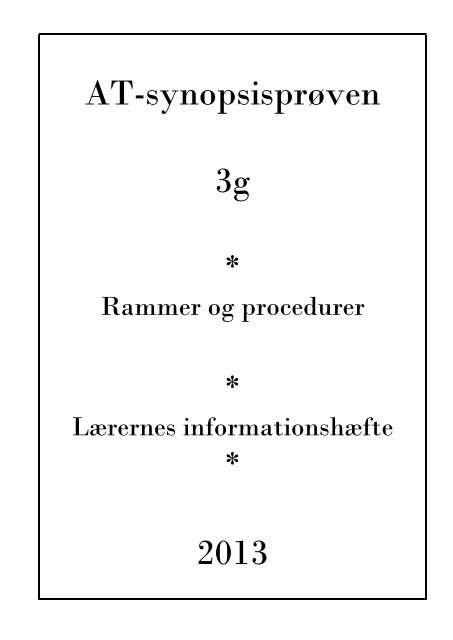 Studieretningsprojektet i 3g - Silkeborg Gymnasium