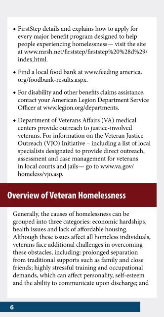 ON-CALL: Handbook for Homeless Veterans and Service Providers