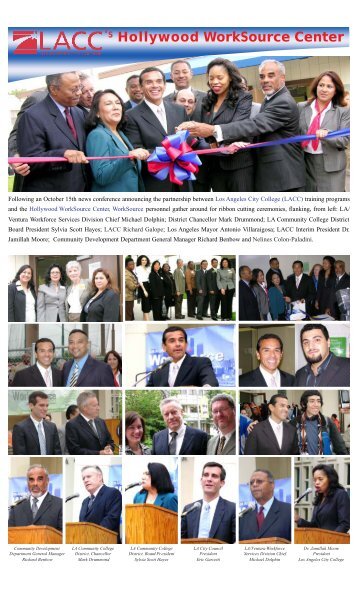 WorkSource Center Ribbon-Cutting - Los Angeles City College