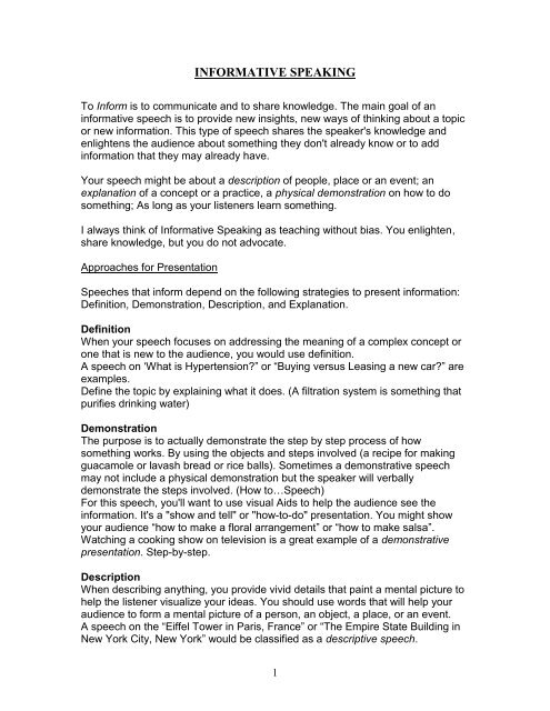 attention getter examples for informative speech attention getter examples for informative speech