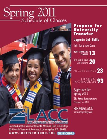 2011 Spring Semester (PDF) - Los Angeles City College