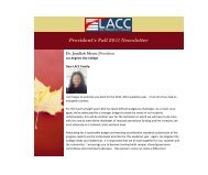 President's Fall 2011 Newsletter - Los Angeles City College