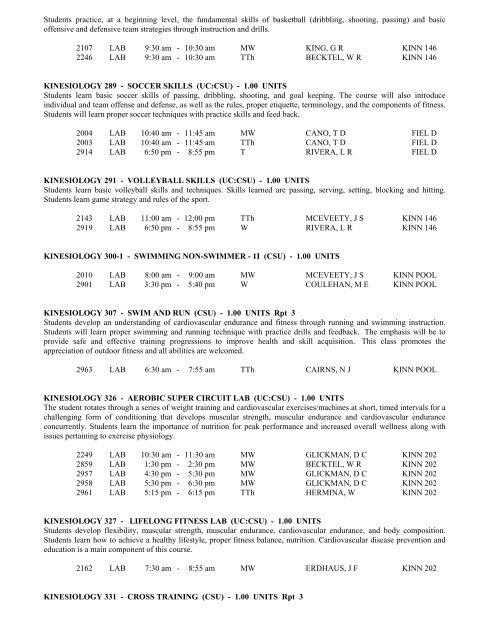 LOS ANGELES CITY COLLEGE FALL 2013 CLASS SCHEDULE ...