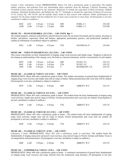 LOS ANGELES CITY COLLEGE FALL 2013 CLASS SCHEDULE ...