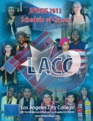 Class Schedule - Complete - Los Angeles City College