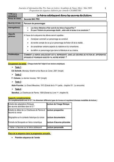 rencontre amoureuse bac pro