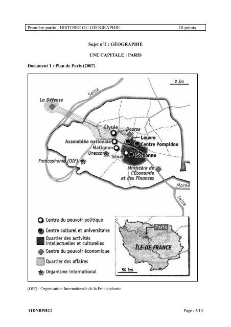 télécharger ici le sujet d'histoire-géo Brevet 2011, série Pro