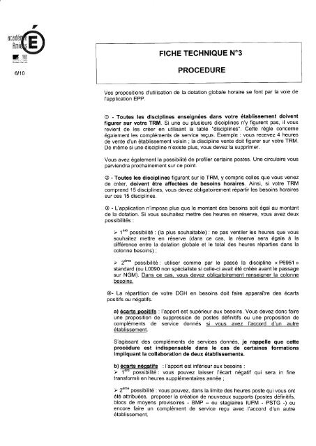 Préparation de la rentrée scolaire 2009-2010 - Lettres, Histoire et ...