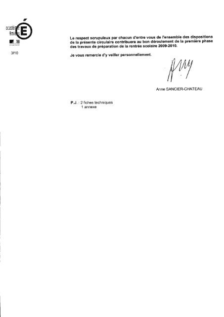 Préparation de la rentrée scolaire 2009-2010 - Lettres, Histoire et ...