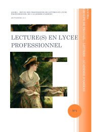 agora – revue des professeurs de lettres en lycee professionnel