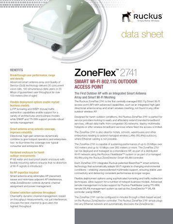 ZoneFlex™ 2741