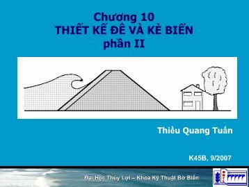 Thiết kế đê và kè - Khoa Kỹ thuật Biển